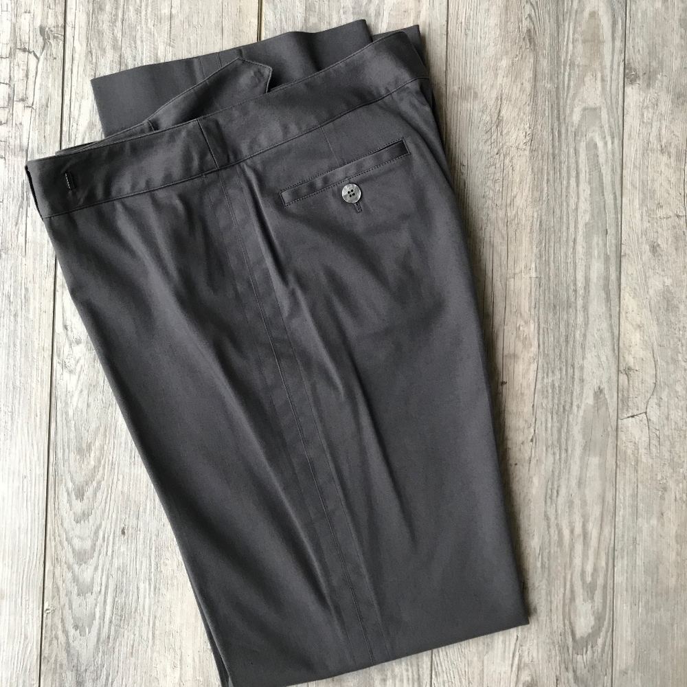 Anne Klein Stretch Steel Gray Dress Pants  4P